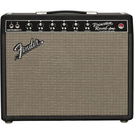 Fender '64 Custom Princeton Reverb 12W Amplifier with 10" Jensen P10R Alnico Speaker, Black