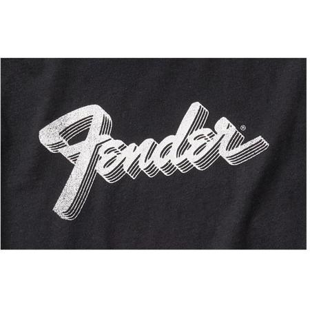 Fender 3D Logo T-Shirt, Large, Black