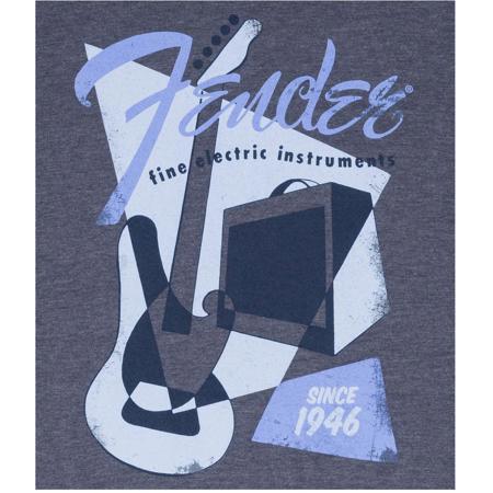 Fender Vintage Geo 1946 T-Shirt, Medium, Blue
