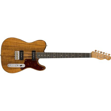 Fender 2018 Artisan P 90 Koa Telecaster Electric Guitar Aged Natural 9235000588