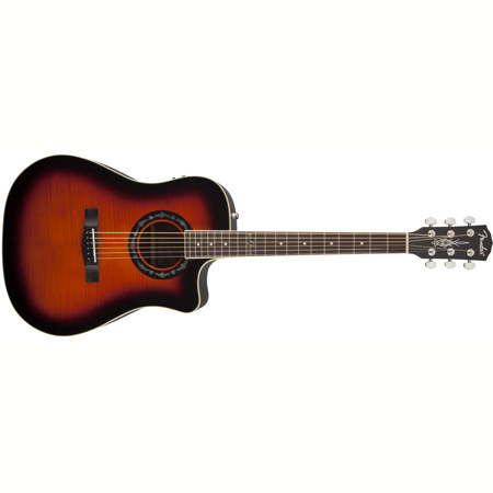 Fender T-Bucket 300CE Semi-Acoustic Guitar, 3-Color Sunburst