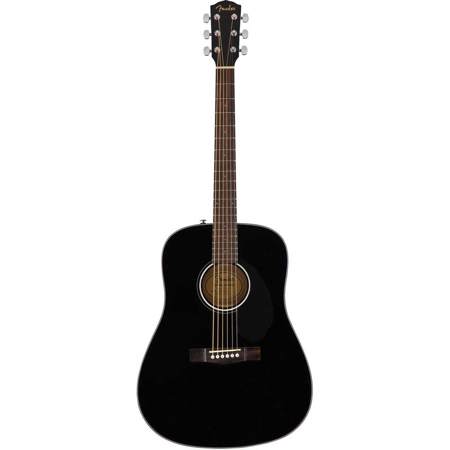 Fender CD-60S Dreadnought Acoustic Guitar, Rosewood Fingerboard, Black