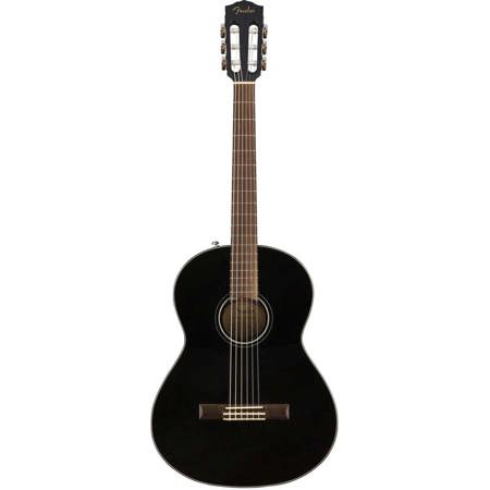 Fender Classic Design CN 60S Concert Nylon Acoustic Guitar Walnut Fingerboard Satin Black
