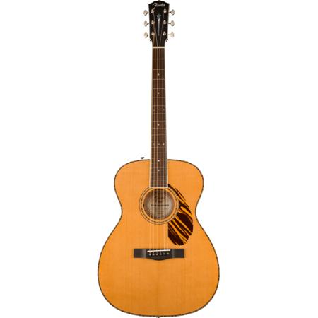 Fender PO-220E Orchestra Acoustic Guitar, Natural