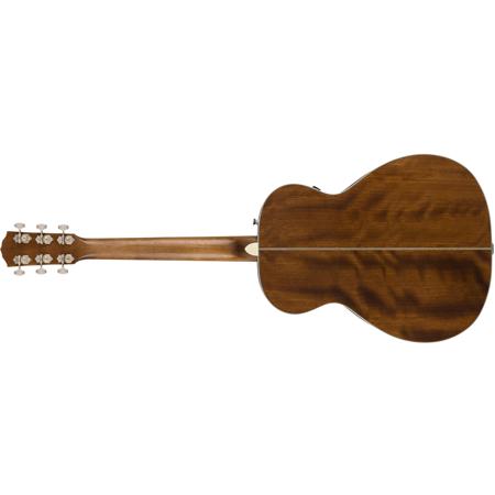 Fender Paramount PM-TE Travel All Mahogany Semi-Acoustic Guitar, Natural