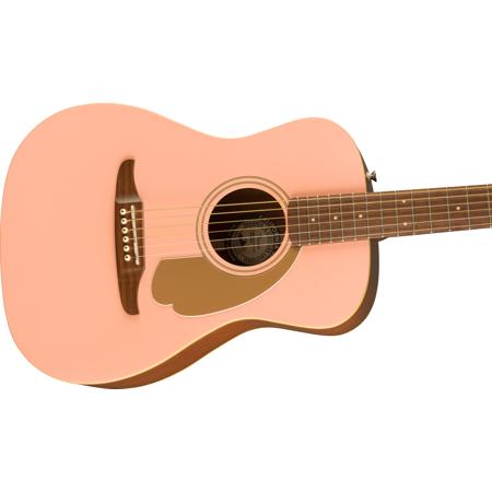 Fender FSR Malibu Player Acoustic Guitar, Shell Pink