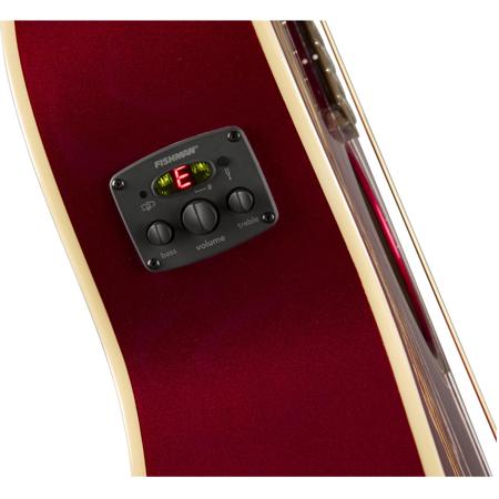 Fender Newporter Player AE Guitar Candy Apple Red 0970743009