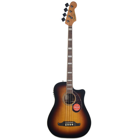 Fender Kingman Bass SCE Acoustic-Electric Guitar, Pau Ferro, 3-Color Sunburst