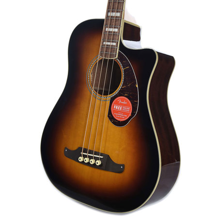 Fender Kingman Bass SCE Acoustic-Electric Guitar, Pau Ferro, 3-Color Sunburst