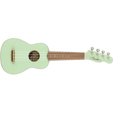 Fender Venice Soprano Ukulele 12 Fret C Neck Walnut Fingerboard Surf Green 0971610557