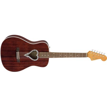 Fender Alkaline Trio Malibu Acoustic Guitar, Rosewood Fingerboard, Mahogany