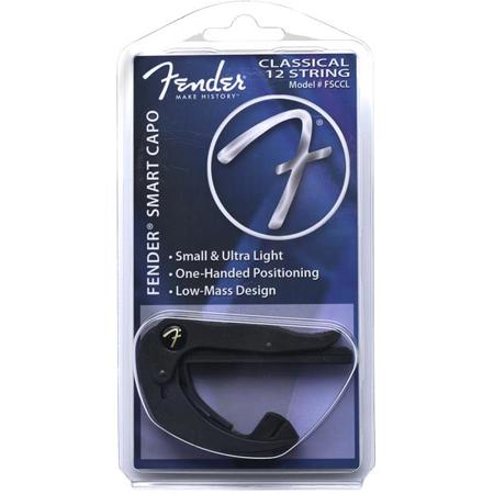 Fender Electric Guitar Smart Capo, Classical 12 String, Black