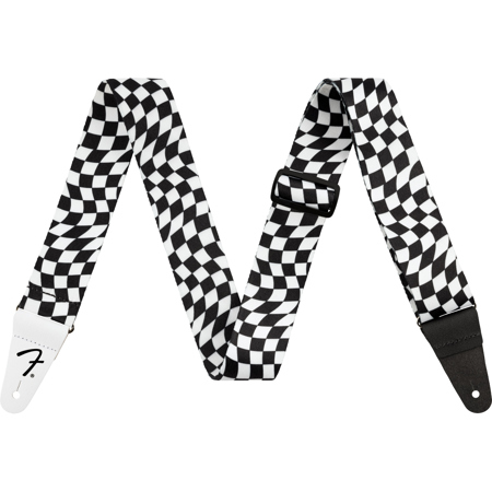 Fender 2" Wavy Polyester Strap, Checkerboard