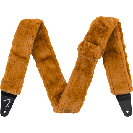 Fender 2" Poodle Plush Polyester Strap Rust