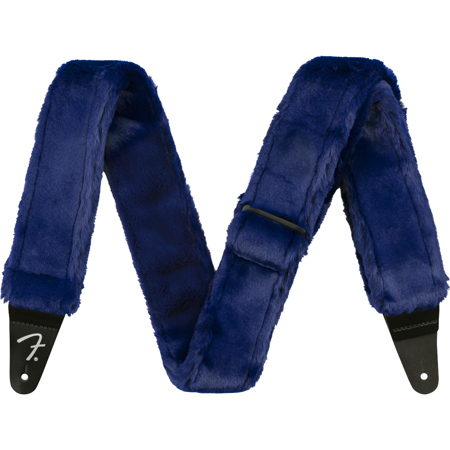 Fender 2" Poodle Plush Polyester Strap Blue