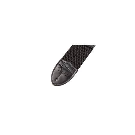 Fender 2" Polyester Guitar Strap, Black with Red Logo