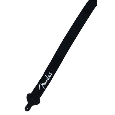 Fender 2" Polyester Guitar Strap, 31-54" Adjustable Length, Black with White Logo