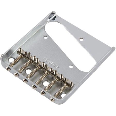 Fender 6-Saddle Vintage-Style Telecaster Guitar Bridge Assembly, Chrome