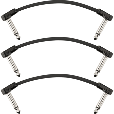 Fender Blockchain Right Angle Patch Cable, 3-Pack 4"
