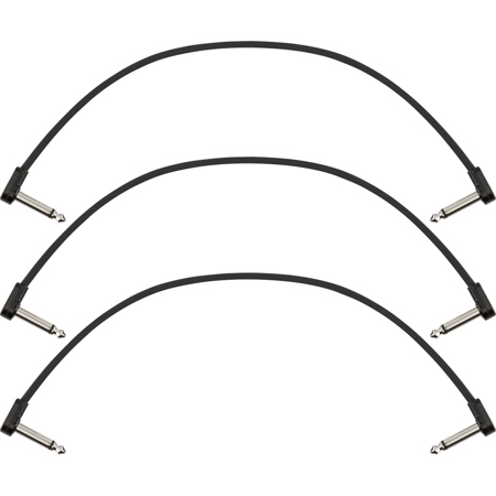 Fender Blockchain Right Angle Patch Cable, 3-Pack 12"