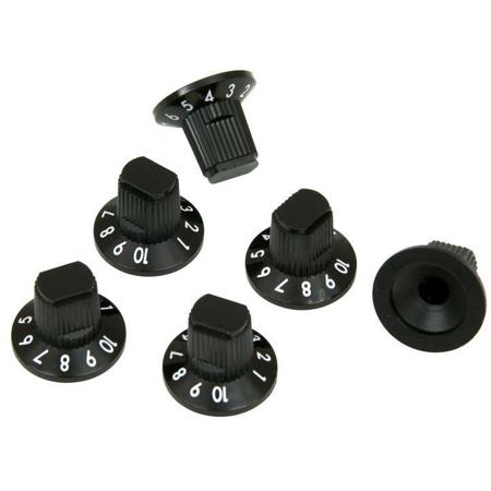 Fender Roc Pro Skirted Amplifier Knobs, 6 Pack