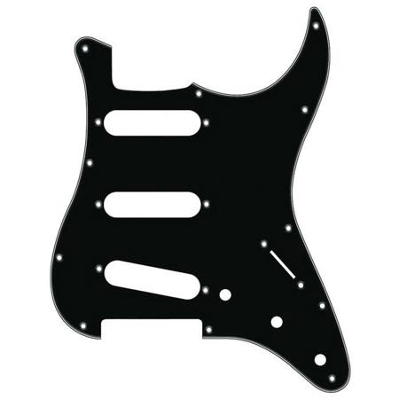 Fender Pickguard for American Standard Stratocaster Guitar, 3-Ply, Black