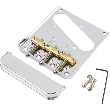 Fender 3-Saddle Bridge Assembly for American Pro Telecaster Guitar, Chrome