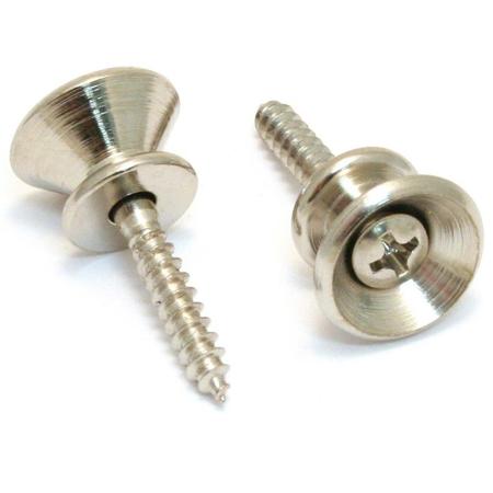 Fender Pure Vintage Chrome Strap Buttons for Guitars/Basses,  Set of 2