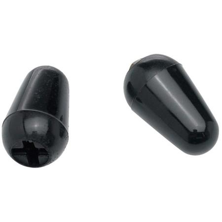 Fender Stratocaster Black Switch Tip, Set of 2