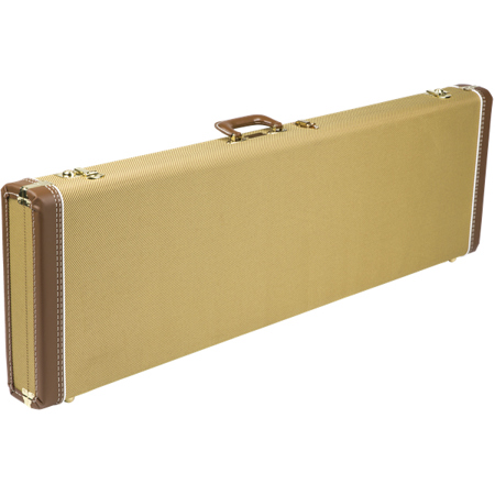 Fender Precision Bass Multi-Fit Hardshell Case, Tweed with Red Poodle Interior