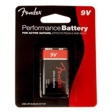 Fender 9V Alkaline Battery for Guitar, Effect Pedals