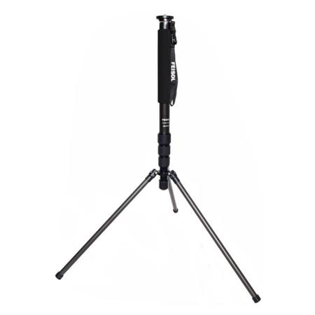 Feisol CM-1473 Rapid Four-Section Carbon Fiber Monopod with 3 Support Legs