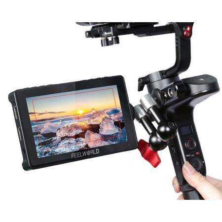 Moniteur Vidéo Feelworld F5 Pro V2 - Écran Tactile 5,5" FHD, Lumière D'Appoint 5W, Compatible 4K, Pour Caméras - 7
