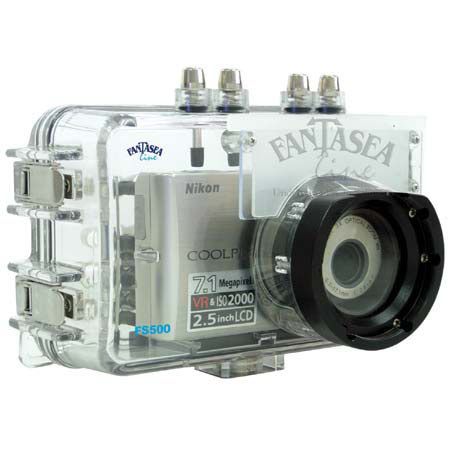 Fantasea FS-500 Underwater Camera Housing for Nikon CoolPix S-500 and S-510 Digital Cameras, Rated Down to 200'