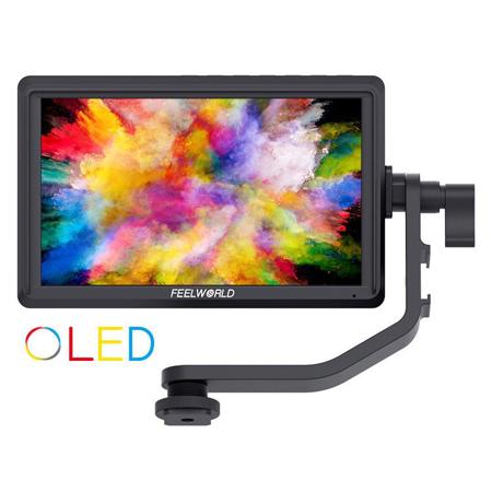 Feelworld FW567 5.5" OLED On-Camera HD Monitor, Wide Color Gamut & DC Power Out