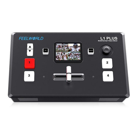 Feelworld L1 PLUS 4-Ch HDMI Video Mixer Switcher with 2" Touchscreen Display