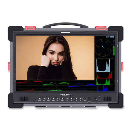 Feelworld P215 PRO-CO 21.5" Full HD High-Bright Portable Broadcast LED Monitor with Case, Supports 4K HDMI & 3G-SDI