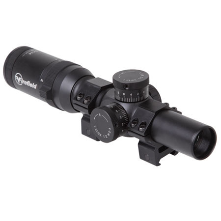 Firefield 1-6x24 Riflescope, FFP Illuminated Mil Dot Reticle, 30mm Tube
