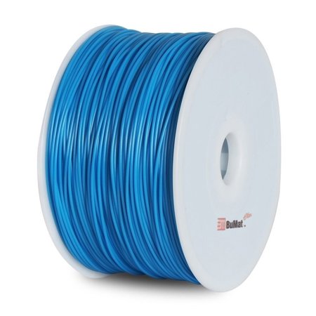 BuMat 1.75mm/0.07" Elite PLA Filament for 3D Printers, Luminous Blue