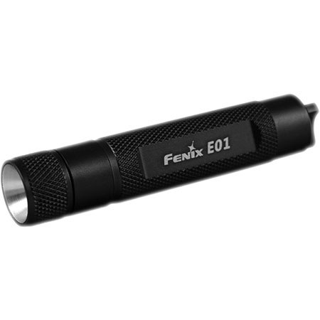 Fenix E01 10 Lumens LED Flashlight, Black