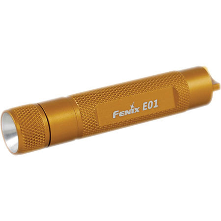 Fenix E01 10 Lumens LED Flashlight, Gold