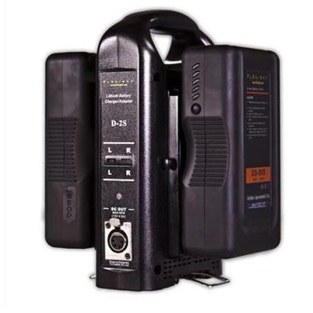 FloLight FL-BATT-V-KIT2 with Two V-Mount 89 Wh Batteries and Charger