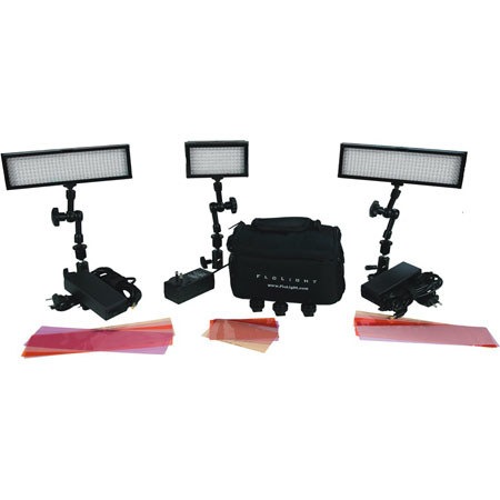 FloLight Rugged Compact 3-point LED lighting Kit