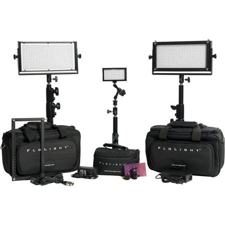FloLight LED Video Lighting Kit, Includes 2xMicroBeam 512, MicroBeam 128