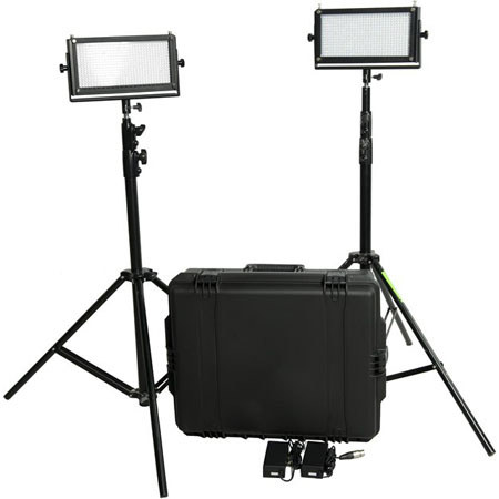 FloLight KITLED2X5V-HARD-DS LED Video Lighting Kit