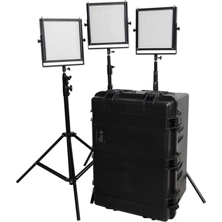 FloLight LED Video Lighting Kit, 3 x MicroBeam 1024 Daylight Spot Lights