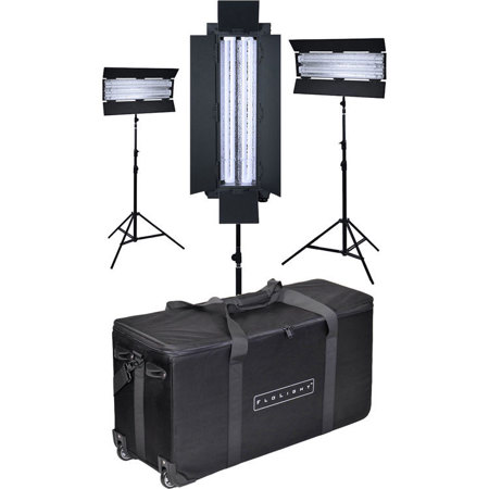 FloLight FL-110AWT Tungsten Wireless Dimming Fluorescent Video 3 Light Ki
