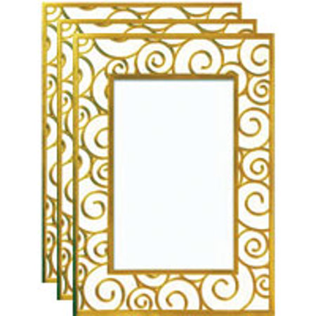 Collectors Gallery Embossed Gold Swirls Greeting Card