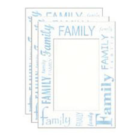 Collectors Gallery Embossed Family Photo Greeting Card