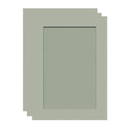 Collectors Gallery Tinted Embossed Sage Photo Greeting Cards for Your 3.5x5" or 4x6" Picture, Pack of Three Cards.